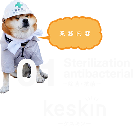業務内容01 -除菌・抗菌- keskin-ケスキン-